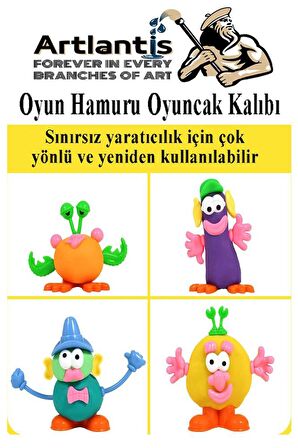 Oyun Hamuru Oyuncak Kalıbı 1 Paket Oyun Hamuru Aksesuarları Seti