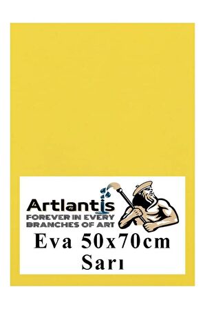 Sarı Eva 50x70 cm 1 Adet Eva Süngeri Okul Kreş Anasınıfı Elişi Etkinlikleri