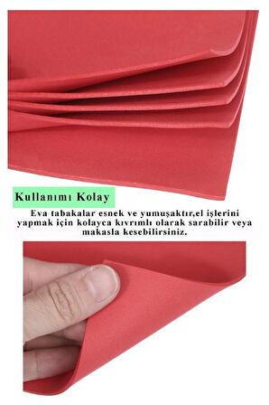 Krem Eva 50x70 cm 3 Adet Eva Süngeri Okul Kreş Anasınıfı Elişi Etkinlikleri
