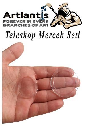 Teleskop Mercek Seti 1 Paket Okullar İçin Teleskop Yapımı İçin Plastik Mercek Basit Deney