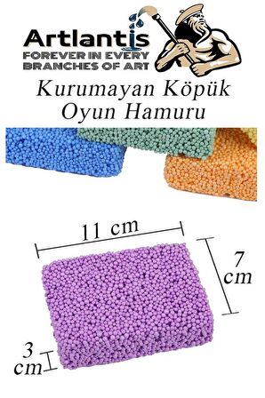 Köpük Hamur 3 Renk 10 Gr 1 Paket Kurumayan Köpük Oyun Hamuru Hafif Yumuşak Hamur Okul Öncesi Anasınıfı Kreş Etkinlikleri