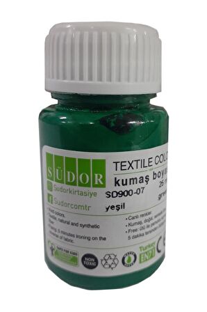 Kumaş Boyası Tişört Çanta Tekstil Boyası 25 ml 1 Adet Südor Kumaş Boyası Tek Şişe 1 Adet