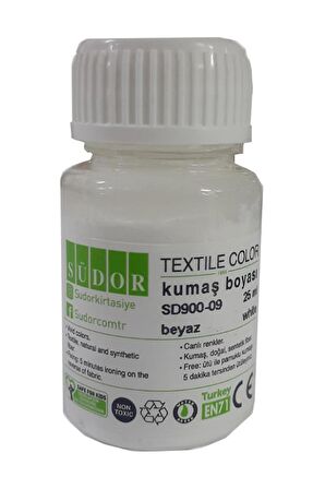 Kumaş Boyası Tişört Çanta Tekstil Boyası 25 ml 1 Adet Südor Kumaş Boyası Tek Şişe 1 Adet