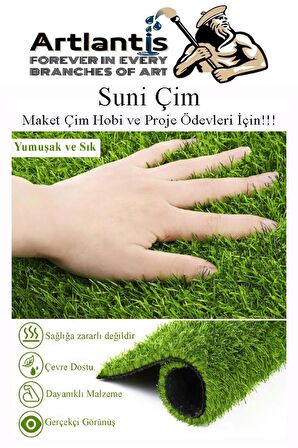 Yapay Çim A4 20x30 cm 1 Adet A4 Boyutunda Maket Çim Dekorati Yapay Çim Halı Teraryum Suni Çim