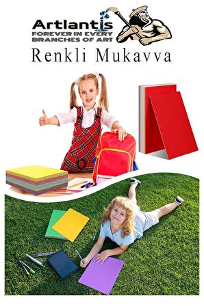 Renkli Mukavva 10 Renk 35x50 cm 1 Paket Sert Renkli Karton 1.0 mm Okul Okul Öncesi Anasınıfı Hobi Etkinlik