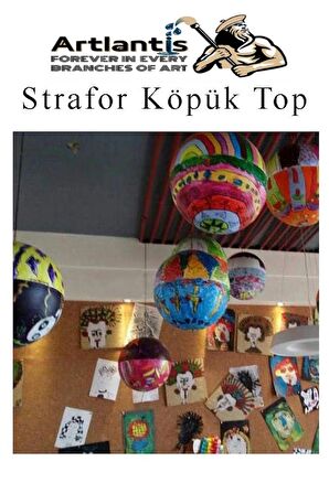 Strafor Köpük Top 15 cm 1 Adet Köpük Top Küre Toplar Yuvarlak Strafor Köpük Top Okul Deney Hobi Sanat