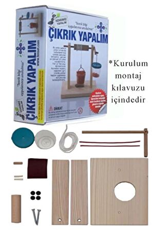 Çıkrık Yapım Seti 1 Paket Okul Sınıf Deney Bileşik Basit MakineÇıkrık Yapalım 20 Parça