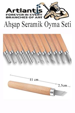 Ahşap Seramik Oyma Seti 6 lı 1 Paket İskarpela Seti Paslanmaz Çelik Bıçaklı Ağaç Oyma Heykel Hobi Kretuar Gravür