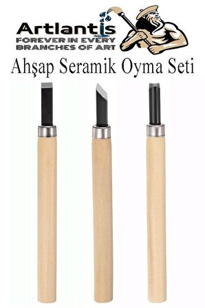 Ahşap Seramik Oyma Seti 6 lı Kretuar 1 Paket İskarpela Seti Paslanmaz Çelik Bıçaklı Ağaç Oyma Heykel Hobi Kretuar Gravür