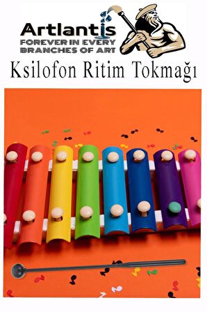 Ksilofon Tokmağı 1 Çift Kırmızı 1 Paket Ritim Çubuğu Plastik