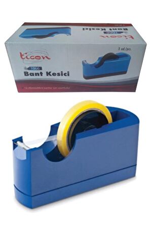 Büyük Bant Kesme Makinesi Mavi 1 Adet Masa Üstü 12x66 Metre Banta Uyumlu Bant Makinesi Bant Kesici