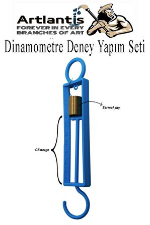 Dinamometre Deney Yapım Seti 1 Adet Deney Proje Tasarım İçin Dinomometre Modeli Deney Malzemesi Okul Sınıf