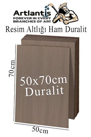 Resim Altlığı Duralit 50x70 cm 1 Adet Ham Mdf Çok Amaçlı Kullanım 3 mm Kalınlığında Durolit