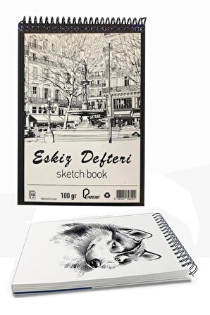 Eskiz Defteri A5 50 Yaprak 100 gr 1 Adet 60 Renk Çift Taraflı Marker Kalem 60 Adet Touch Çift Uçlu
