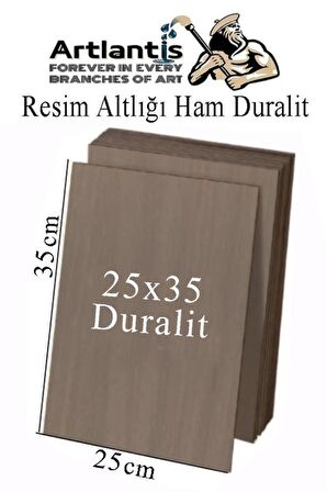 Resim Altlığı Duralit 25x35 cm 1 Adet Ham Mdf Çok Amaçlı Kullanım 3 mm Kalınlığında Durolit