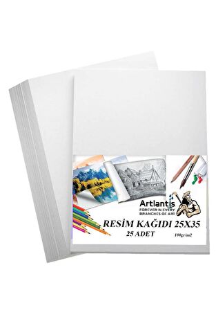 Karakalem Eskiz Çizim Seti Durolit Seti 25x35 cm Duralit 1 Adet 25x35 Resim Kağıdı 25 Adet Mandal Metal 4 Adet