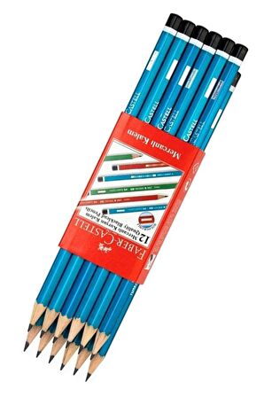 Faber Castell Siyah Kurşun Kalem 12 Adet Kırmızı Başlık Kalemi 6 Adet Sınav Silgisi 2 Adet Kalemtraş 4 Adet