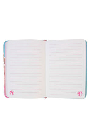 Orijinal Barbie Extra Notebook Pembe 2 li  Kalın Kapak Çizgili Defter Tükenmez Kalem Lisanlı Barbie Baskılı Not Defteri Seti