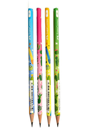 Sevimli Dostlar Yuvarlak Kurşun Kalem 4 Adet 1 Paket Faber Kurşun Kalem 2B Siyah Kurşun Kalem Sevimli Dostlar Desenli 2B Kalem