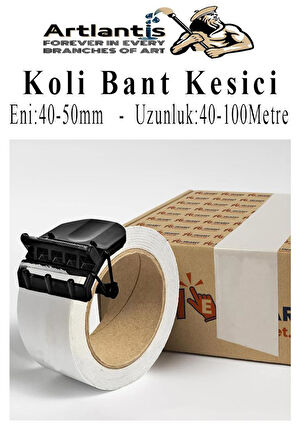 Koli Bant Kesicisi 1 Adet Koli Bandı Kesme Aparatı Plastik Gövdeli Metal Kesme Uçlu Bant Kesme