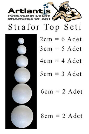 Güneş Sistemi Maketi İçin Strofor Köpük Top 22 Adet Yuvarlak Strafor Top Küre Okul Deney Köpük Toplar