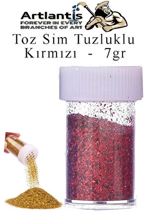 Renkli Toz Sim Tuzluklu 7 gr 1 Adet Renkli Toz Sim Epoksi Reçine Okul Etkinlik Dekarasyon Slime