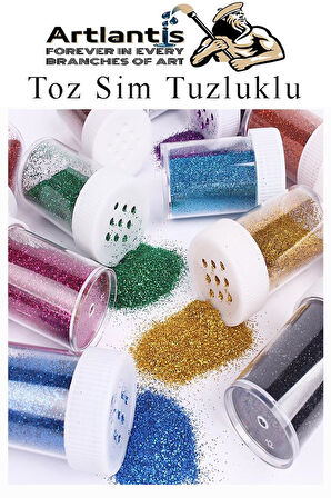 Turuncu Toz Sim Tuzluklu 7 gr 3 Adet Renkli Toz Sim Epoksi Reçine Okul Etkinlik Dekarasyon Slime