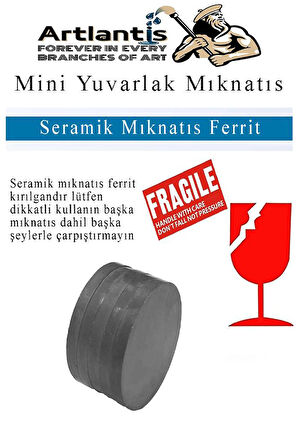 Yuvarlak Mıknatıs Mini 10 Adet 15x3 mm Mini Mıknatıs Seramik Kömür Mıknatıs Nişan Düğün Sünnet Çok Amaçlı Süsleme Mıknatıs