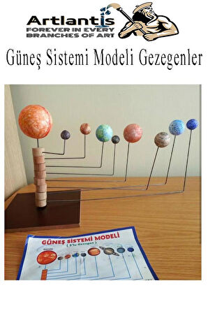 Güneş Sistemi Modeli 1 Paket Gezegenler Sistemi Strafor Köpük Top Maket Deney Okullar İçin Öğretici