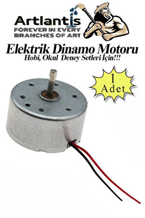 Dinamo Motoru 6 V 1 Adet Elektrik Üreten Motor Eğitici Hobi Deney Okul Elektrik Motoru Deneyler İçin