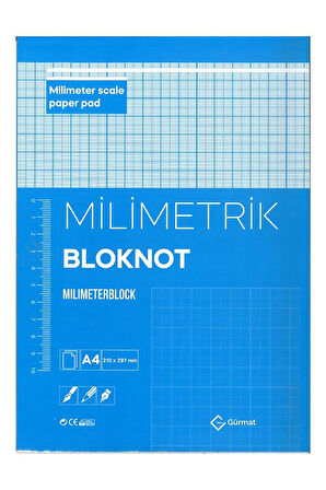 A4 Milimetrik Defter Bloknot 30 Yaprak 1 Adet Çizim Meslek Liseleri Meslek Yüksek Okulu Moda Tasarım