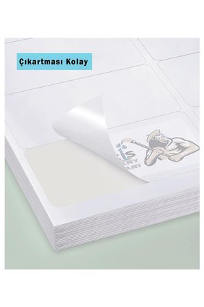 A4 Hazır Etiket 70x38 mm 10 Sayfa 1 Paket 21 li Kendinden Yapışkanlı Fotokopi Lazer İnkjet Kağıdı Yazıcılar İçin Uyumlu