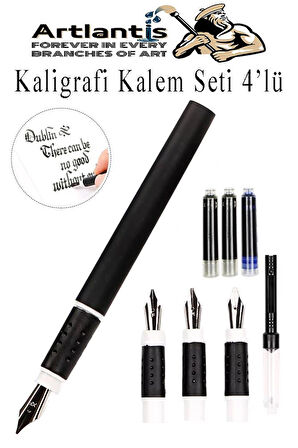 Kaligrafi Dolma Kalem Seti 4 lü 1 Paket Calligraphy Kalem Seti Hat Yazma Tasarım Sanat Kalemi Hattat