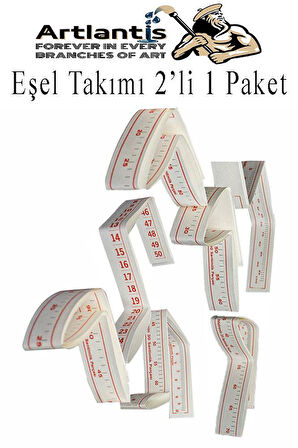 Eşel Takımı 2 li 1 Paket Eşel Cetveli 7 Parça Kağıttan Cetvel Dikişi Cetveli Ölçekli Mezura Moda Tasarım