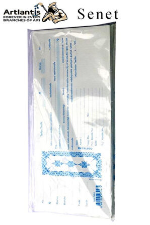 Senet Koçanı 100 lü 1 Paket Senet Bono Borç Alacak Senedi Poşetli 12x25 cm
