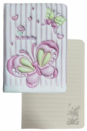 Kabartmalı Not Defteri 1 Adet 96 Yaprak Çizgili Sukuşi Hatıra Defteri Squishy Kız Modeli Hatıra Anı Defteri 13x18 cm