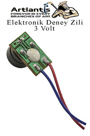 Elektronik Deney Zili 1 Adet Deney Proje Tasarım Zili 3 Volt Alarm Sinyal Zili Haparlör Mini Zil