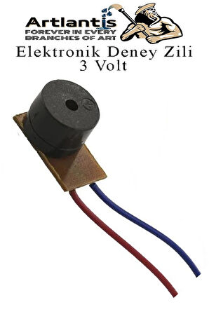 Elektronik Deney Zili 1 Adet Deney Proje Tasarım Zili 3 Volt Alarm Sinyal Zili Haparlör Mini Zil