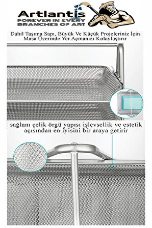 4 lü Metal Evrak Rafı Siyah 1 Paket Masaüstü A4 Dosya Düzenleyici Kağıt Tepsisi Metal Çelik Fileli Dört Katlı Hareketli