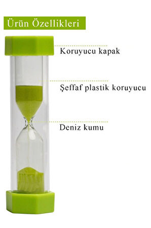 Renkli Kum Saati 3 Adet Mini Küçük Kum Saat 3 Dakika 8 cm Kum Zamanlayıcısı Dekoratif Masaüstü Plastik Çocuklar İçin