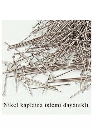 Toplu İğne 250 gr 2 Paket 28mm Nikel Kaplı Toplu İğne Düğün Nişan Takı İğnesi Türban 500 gr Okul Ofis Büro