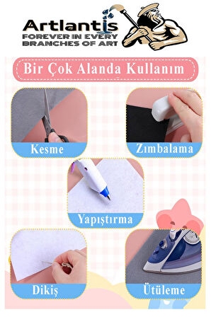 Keçe 50x70 cm 10 Renk 1 Paket 2.0 mm Renkli Hobi Keçesi Elişi Keçe Kumaşı Anasınıfı Kreş Okul Öncesi El Sanatları