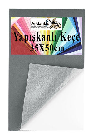 Yapışkanlı Keçe 35x50 cm 1 Adet 2.0 mm Kendinden Yapışkanlı Renkli Hobi Keçesi Elişi Keçe Kumaşı Anasınıfı Kreş Etkinlik