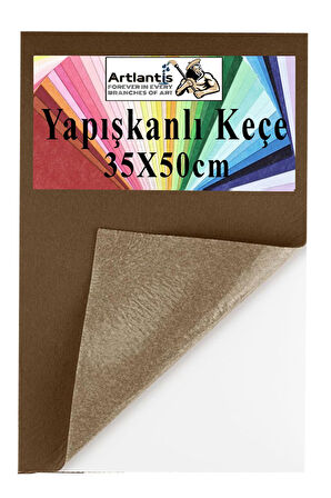 Yapışkanlı Keçe 35x50 cm 1 Adet 2.0 mm Kendinden Yapışkanlı Renkli Hobi Keçesi Elişi Keçe Kumaşı Anasınıfı Kreş Etkinlik