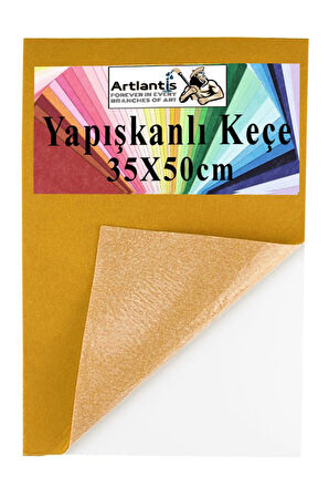 Yapışkanlı Keçe 35x50 cm 1 Adet 2.0 mm Kendinden Yapışkanlı Renkli Hobi Keçesi Elişi Keçe Kumaşı Anasınıfı Kreş Etkinlik