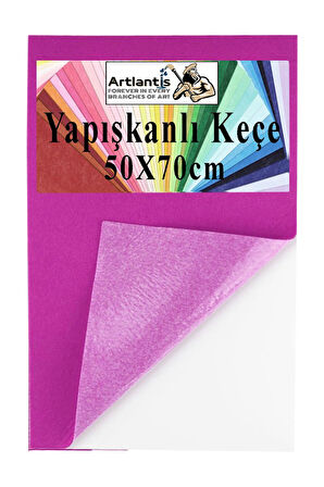 Yapışkanlı Keçe 50x70 cm 1 Adet 2.0 mm Kendinden Yapışkanlı Renkli Hobi Keçesi Elişi Keçe Kumaşı Anasınıfı Kreş Etkinlik
