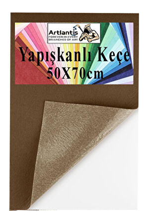 Yapışkanlı Keçe 50x70 cm 1 Adet 2.0 mm Kendinden Yapışkanlı Renkli Hobi Keçesi Elişi Keçe Kumaşı Anasınıfı Kreş Etkinlik