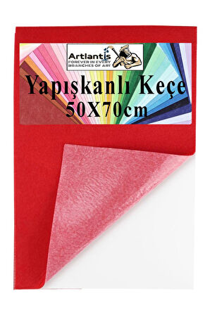 Yapışkanlı Keçe 50x70 cm 1 Adet 2.0 mm Kendinden Yapışkanlı Renkli Hobi Keçesi Elişi Keçe Kumaşı Anasınıfı Kreş Etkinlik