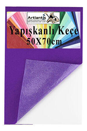 Yapışkanlı Keçe 50x70 cm 1 Adet 2.0 mm Kendinden Yapışkanlı Renkli Hobi Keçesi Elişi Keçe Kumaşı Anasınıfı Kreş Etkinlik