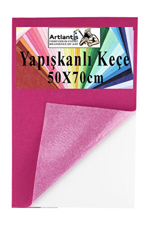 Yapışkanlı Keçe 50x70 cm 1 Adet 2.0 mm Kendinden Yapışkanlı Renkli Hobi Keçesi Elişi Keçe Kumaşı Anasınıfı Kreş Etkinlik